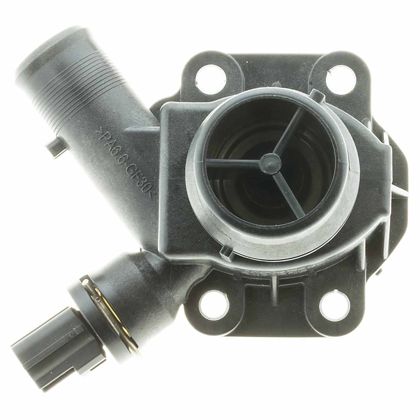 Top View of Engine Coolant Thermostat Housing Assembly MOTORAD 711-195