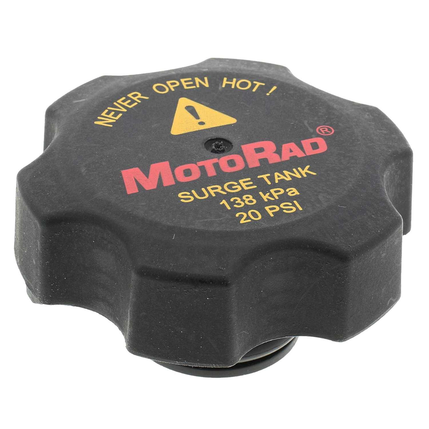 Angle View of Engine Coolant Reservoir Cap MOTORAD T-62