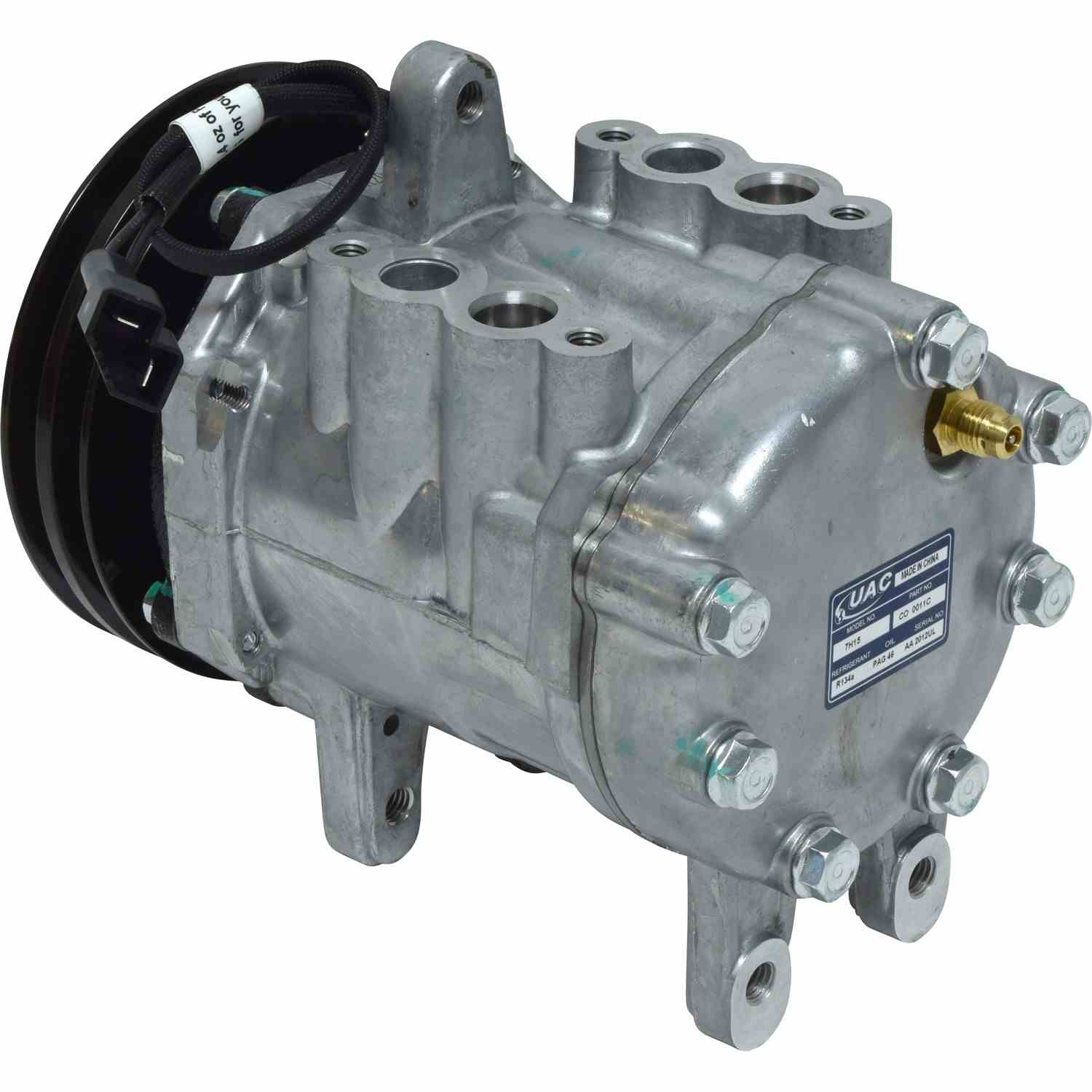 Front View of A/C Compressor UNIVERSAL AIR COND CO0011C