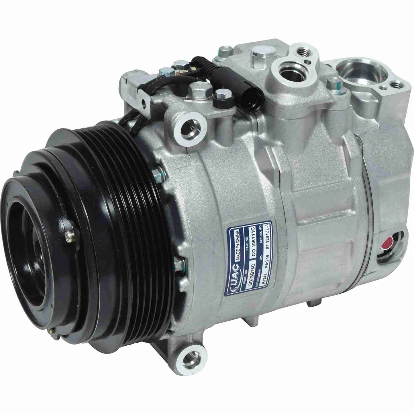 Front View of A/C Compressor UNIVERSAL AIR COND CO105111C