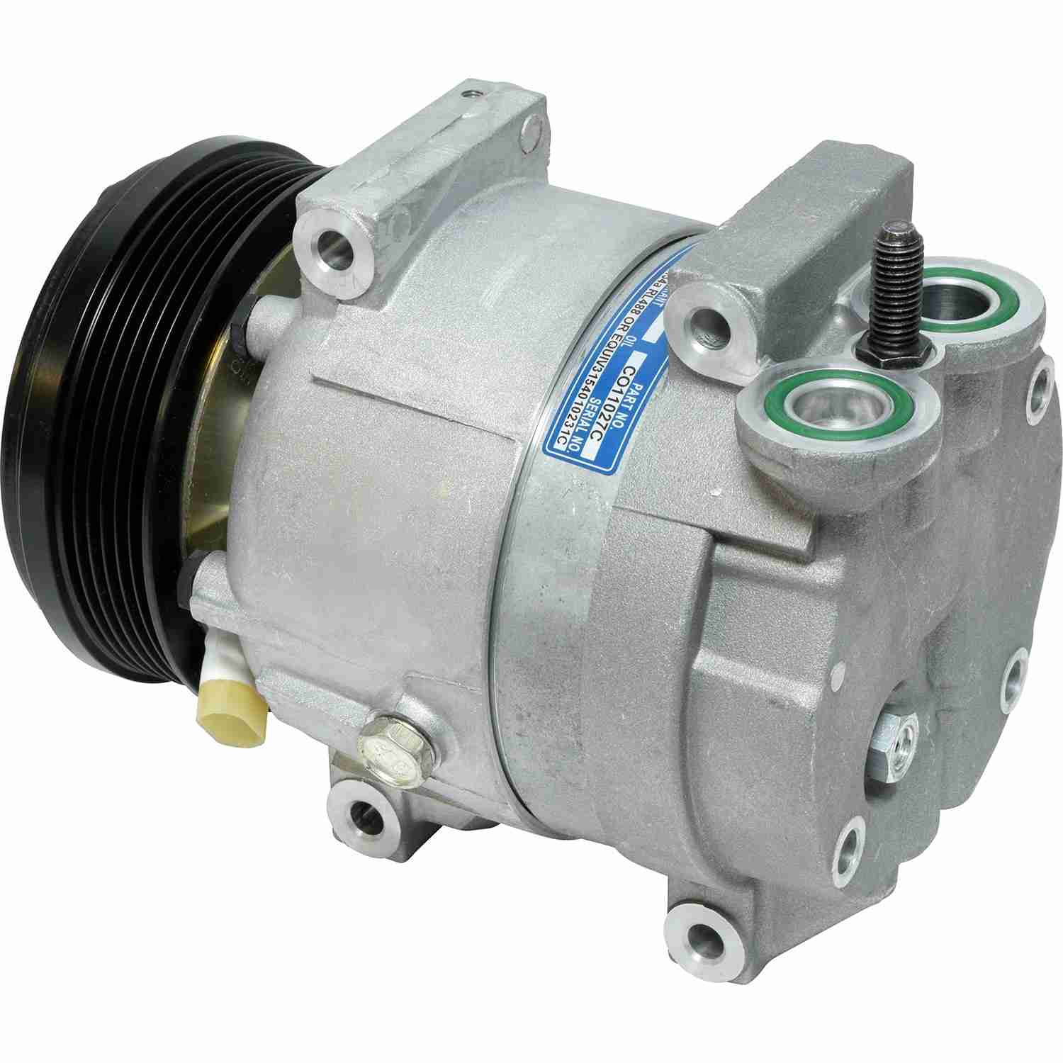 Front View of A/C Compressor UNIVERSAL AIR COND CO11027C