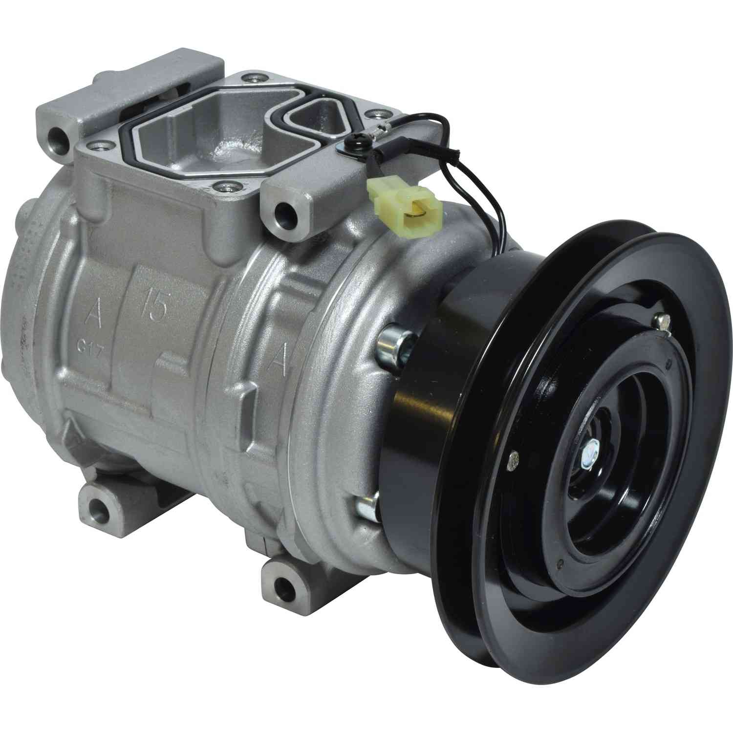 Front View of A/C Compressor UNIVERSAL AIR COND CO21006C