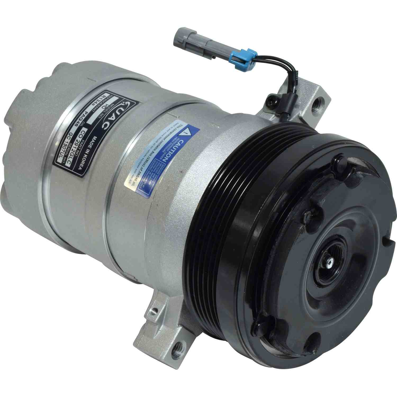 Angle View of A/C Compressor UNIVERSAL AIR COND CO2912GLC