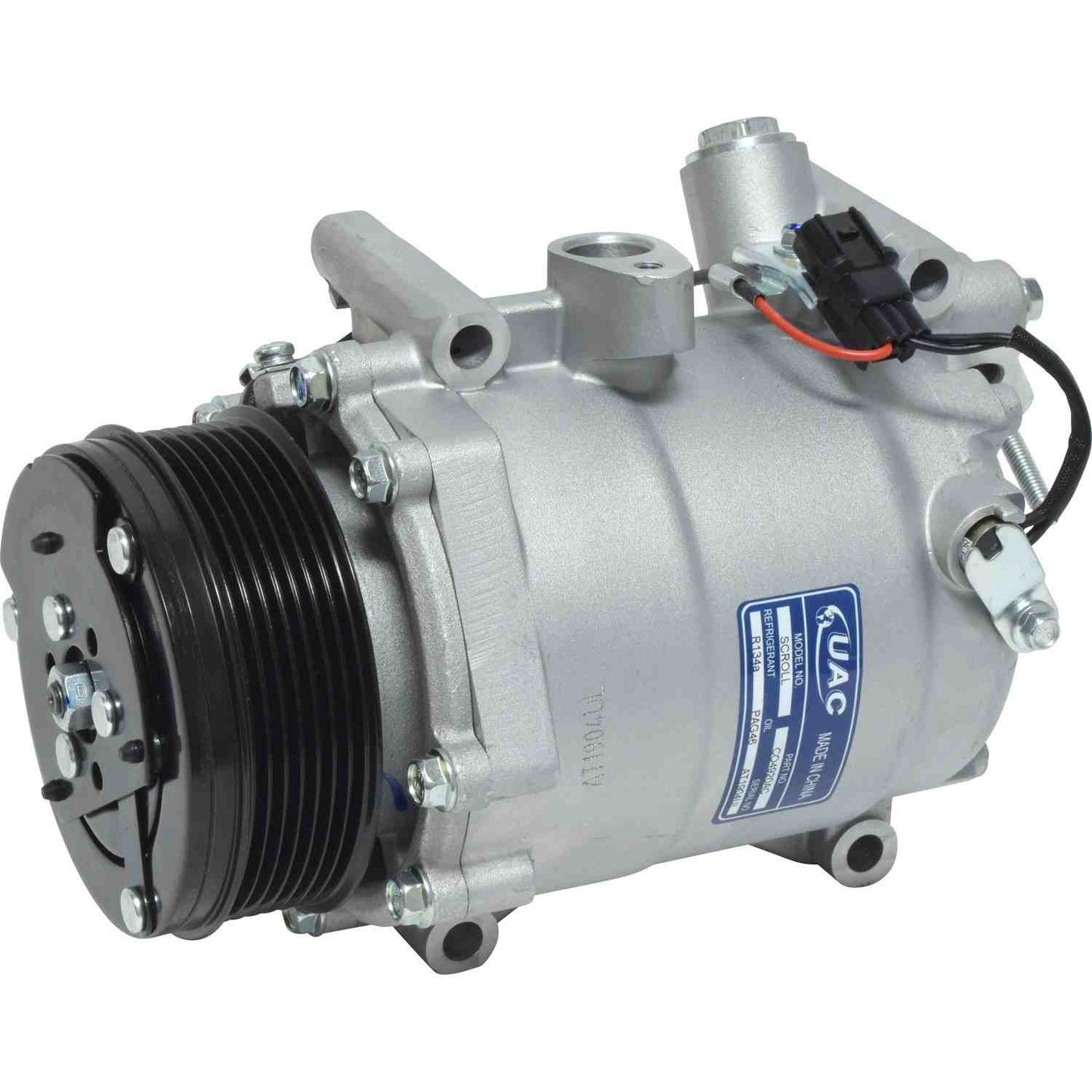 Angle View of A/C Compressor UNIVERSAL AIR COND CO4920AC