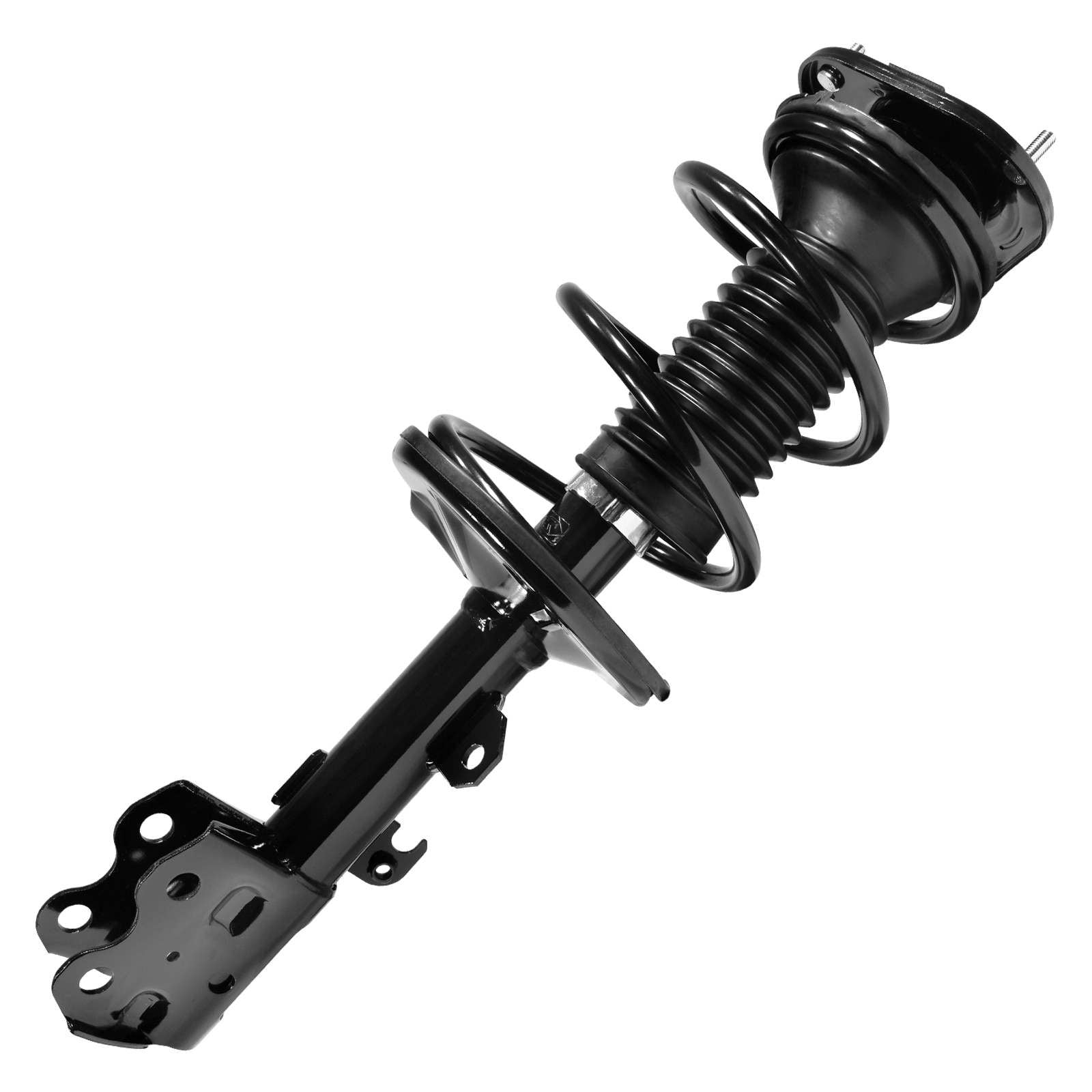 Front View of Front Left Suspension Strut and Coil Spring Assembly UNITY 11101