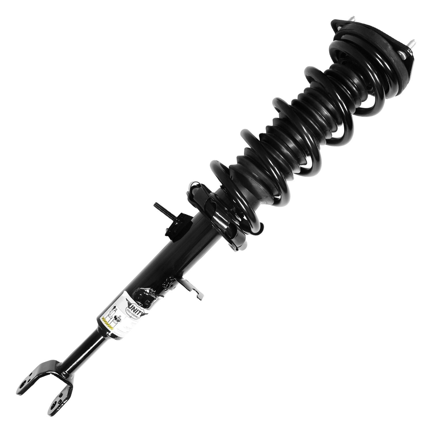 Angle View of Front Left Suspension Strut and Coil Spring Assembly UNITY 11393