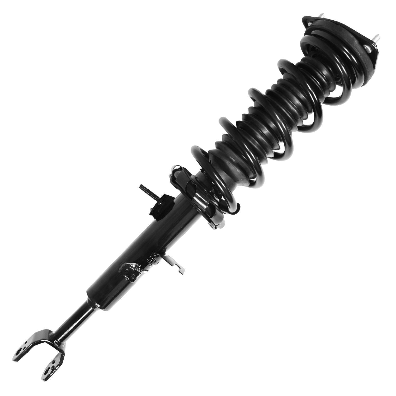 Front View of Front Left Suspension Strut and Coil Spring Assembly UNITY 11393