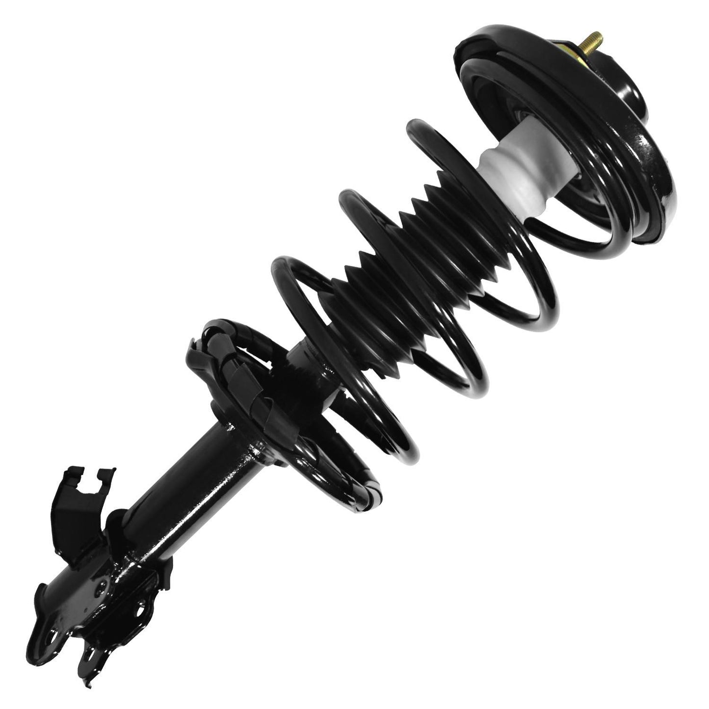 Front View of Front Left Suspension Strut and Coil Spring Assembly UNITY 11431