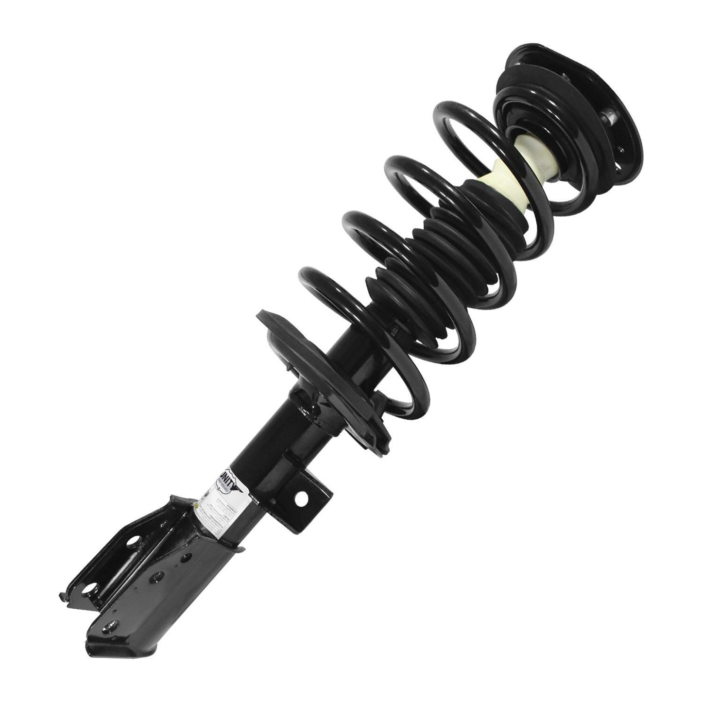 Angle View of Front Left Suspension Strut and Coil Spring Assembly UNITY 11463