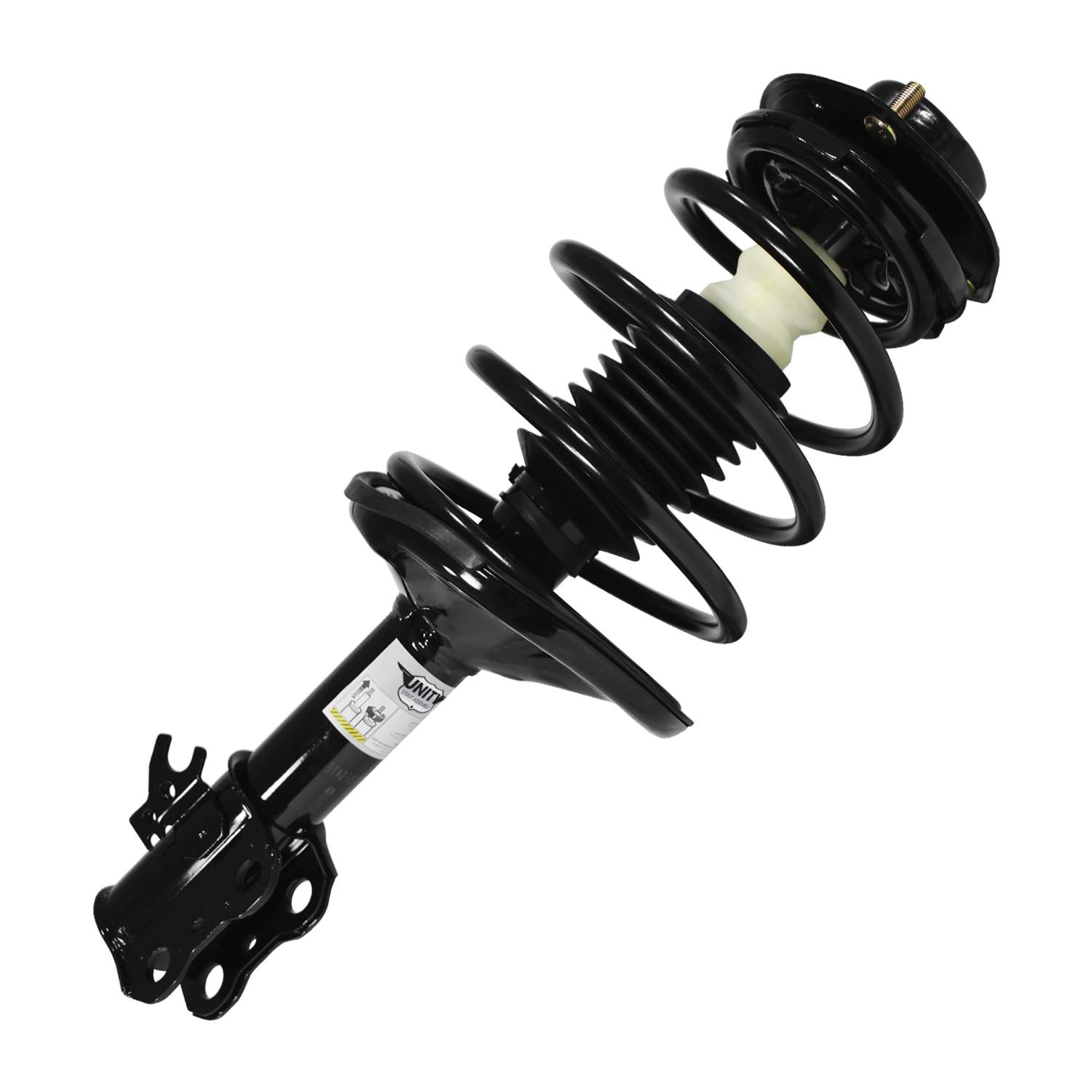 Angle View of Front Left Suspension Strut and Coil Spring Assembly UNITY 11471