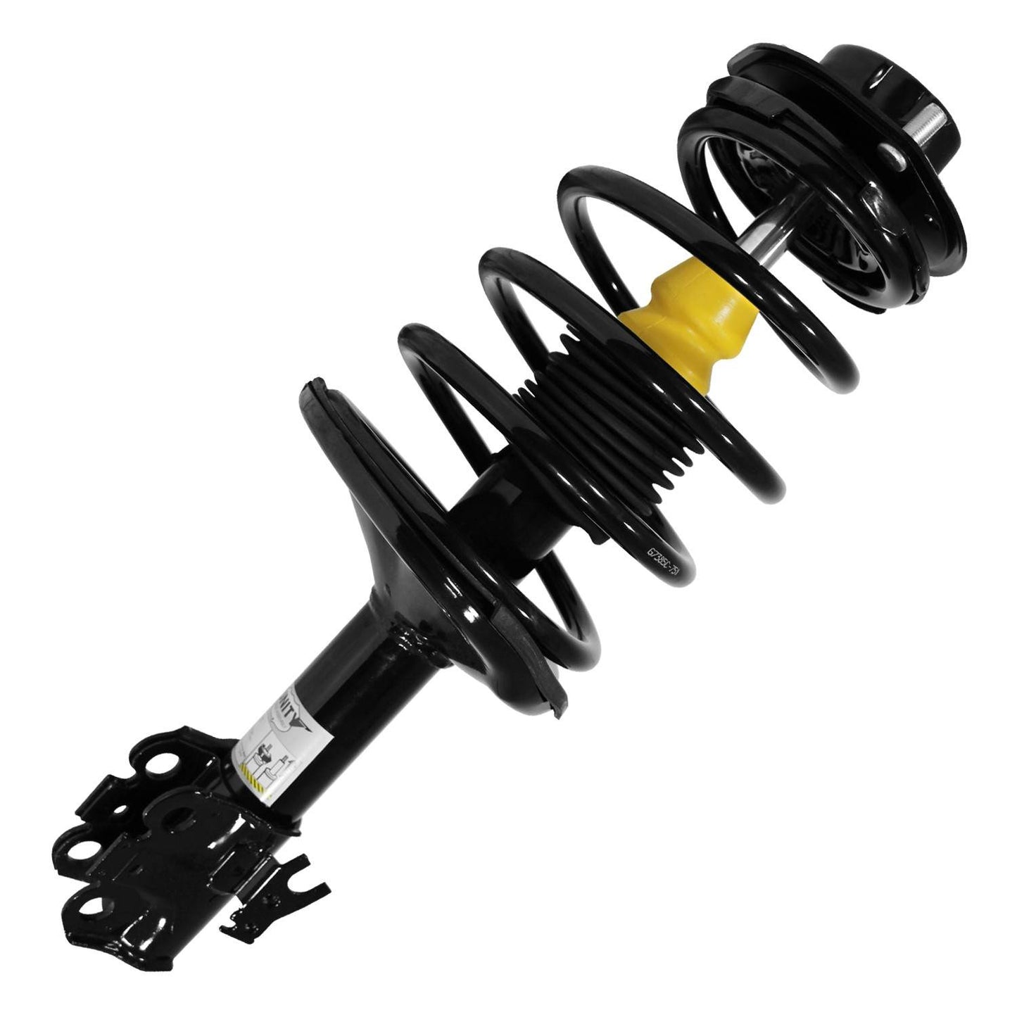 Angle View of Front Right Suspension Strut and Coil Spring Assembly UNITY 11552