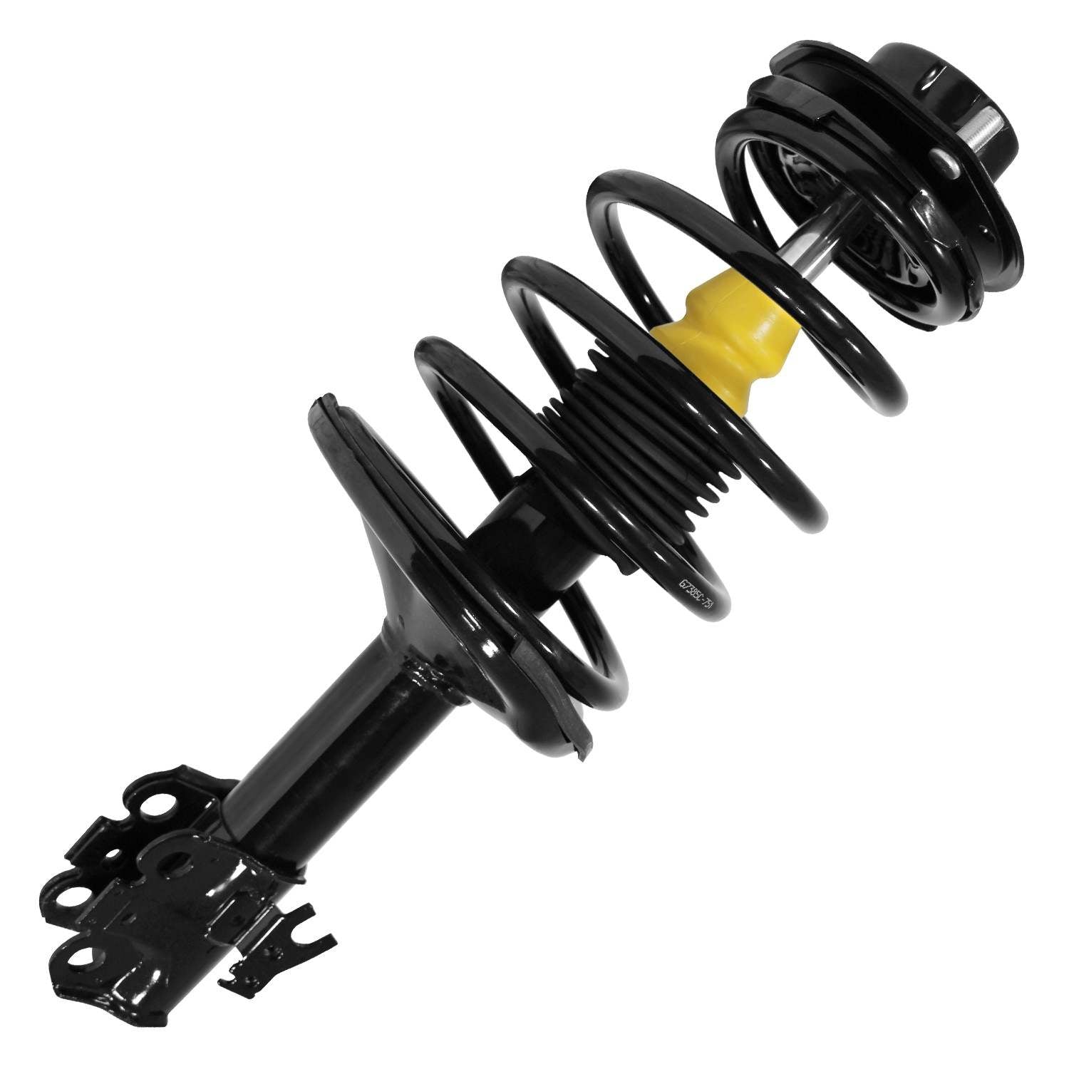 Front View of Front Right Suspension Strut and Coil Spring Assembly UNITY 11552