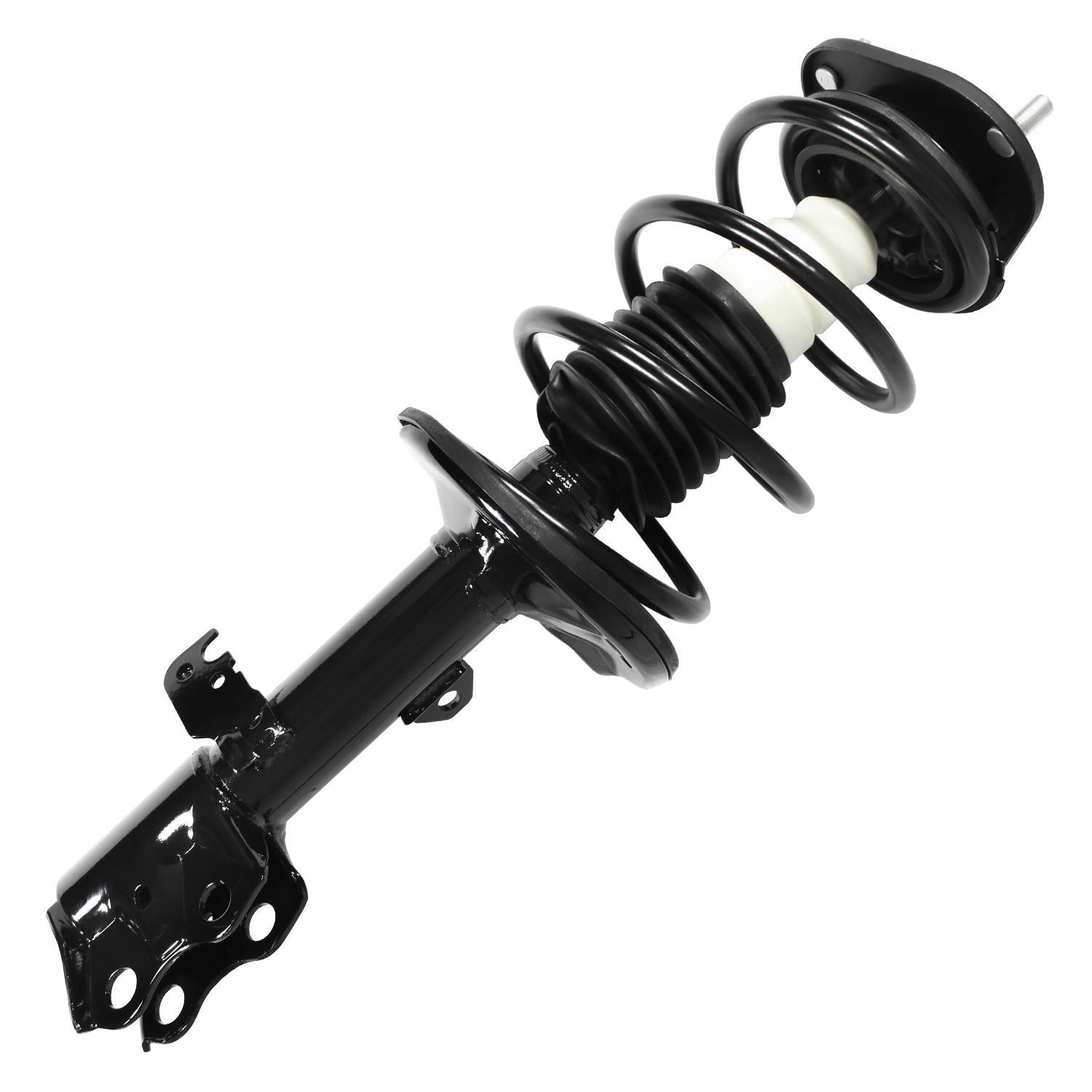 Front View of Front Right Suspension Strut and Coil Spring Assembly UNITY 11574