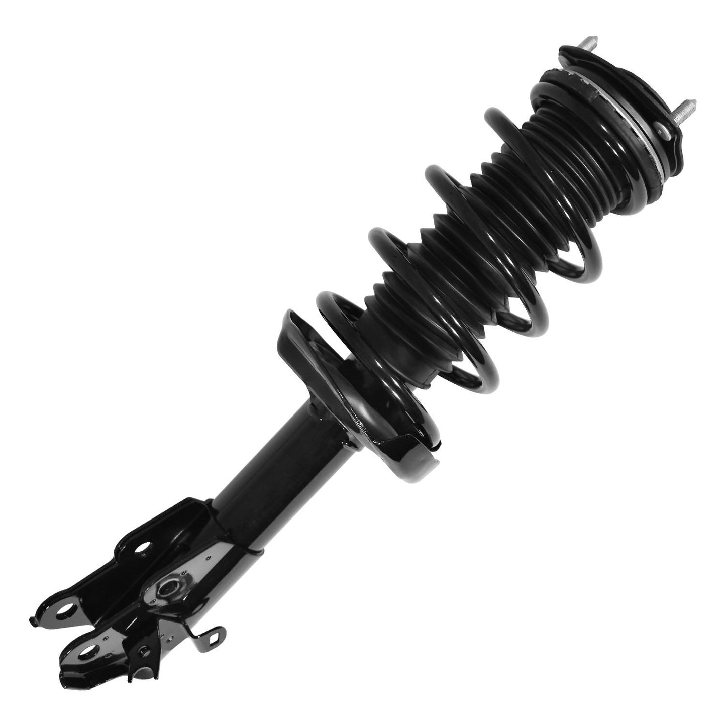 Front View of Front Left Suspension Strut and Coil Spring Assembly UNITY 11815