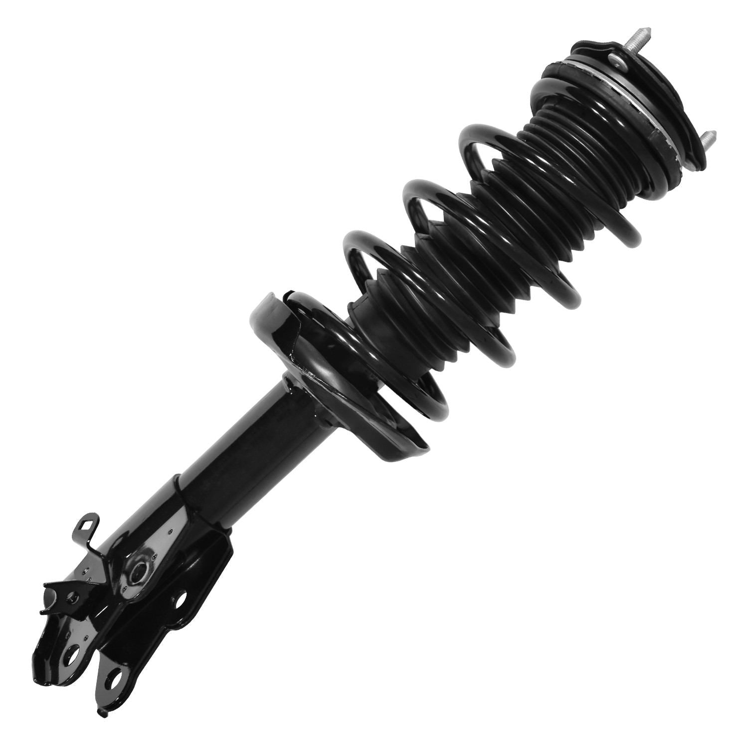 Front View of Front Right Suspension Strut and Coil Spring Assembly UNITY 11816