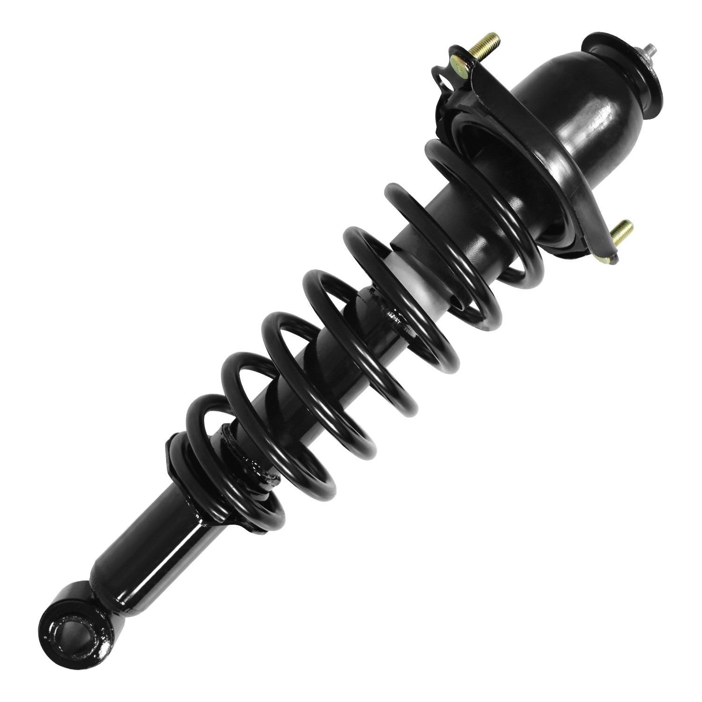 Front View of Rear Left Suspension Strut and Coil Spring Assembly UNITY 15063