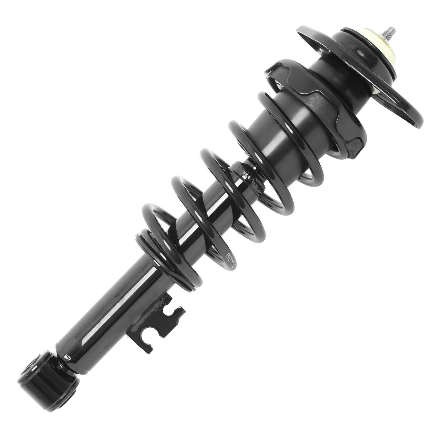 Front View of Rear Left Suspension Strut and Coil Spring Assembly UNITY 15131