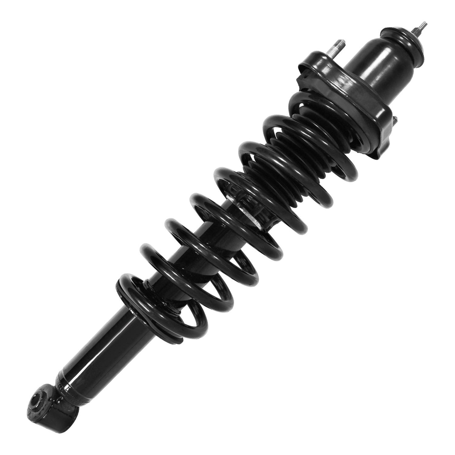 Front View of Rear Suspension Strut and Coil Spring Assembly UNITY 15580