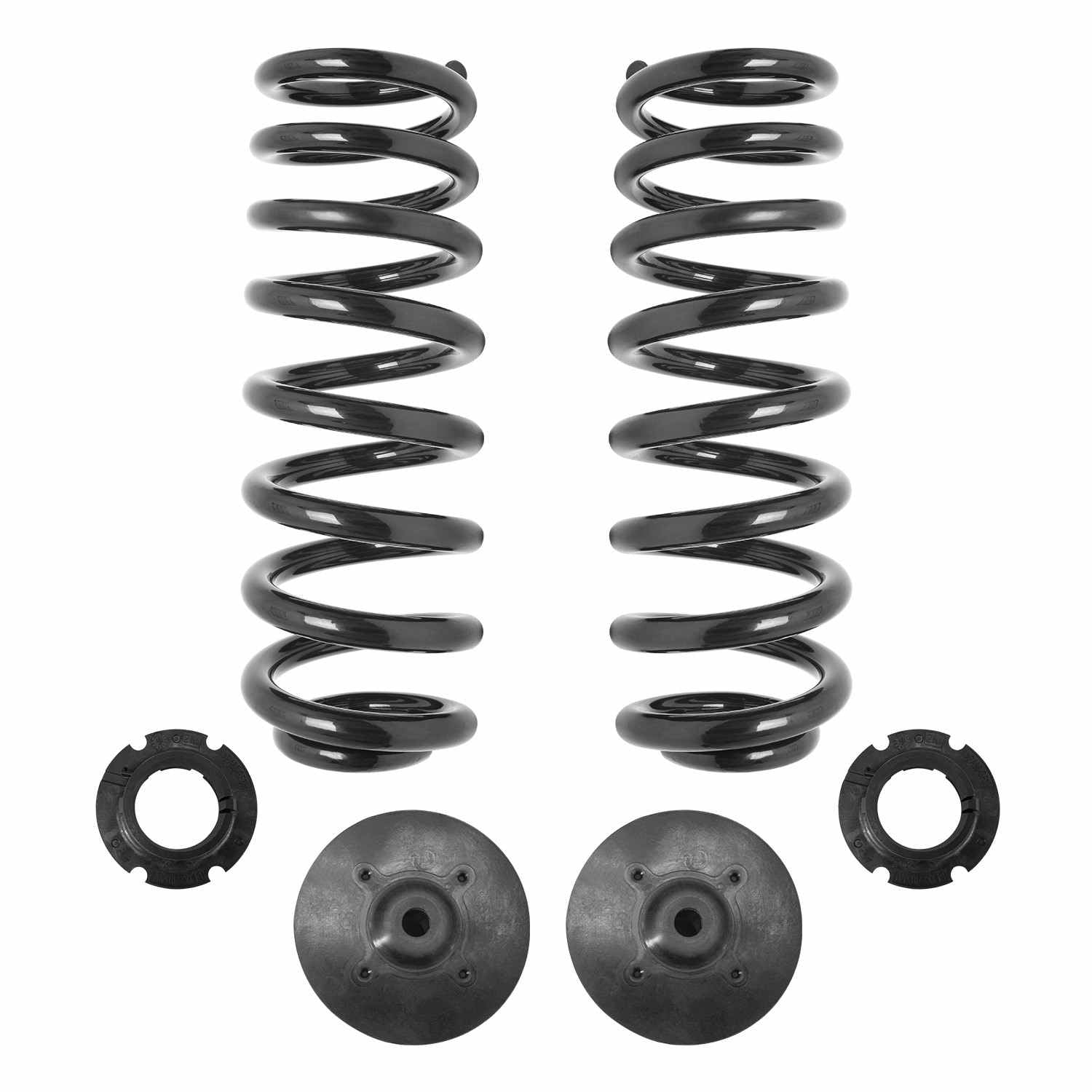 Front View of Rear Air Spring to Coil Spring Conversion Kit UNITY 30-512900