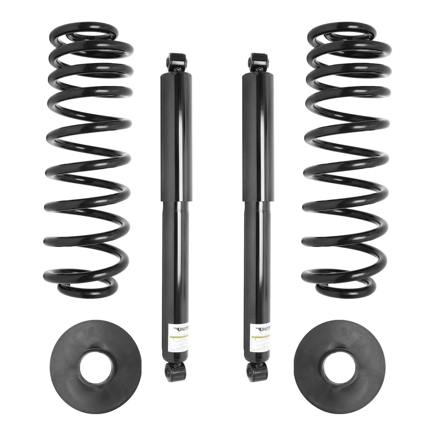 Angle View of Rear Air Spring to Coil Spring Conversion Kit UNITY 65001C