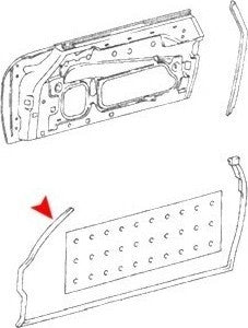 Accessories 1 View of Left Door Seal URO 1077200178