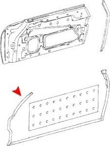 Accessories 1 View of Right Door Seal URO 1077200278