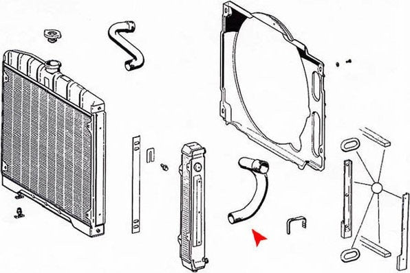 Accessories 1 View of Radiator Coolant Hose URO 1085010482