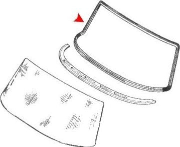 Side View of Windshield Seal URO 1086700239