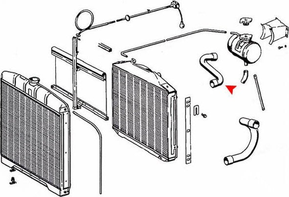 Accessories 1 View of Upper Radiator Coolant Hose URO 1105010282