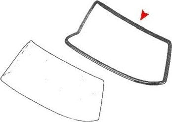 Accessories 1 View of Front Windshield Seal URO 1116705639