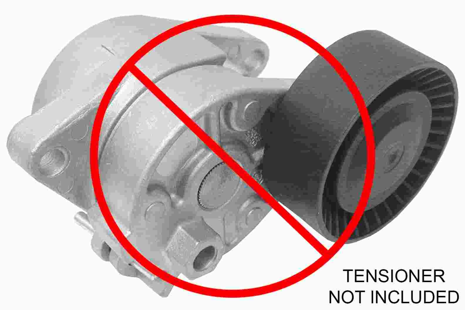 Side View of Accessory Drive Belt Tensioner Pulley URO 11281748131