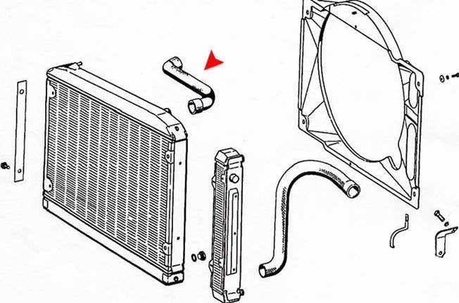 Accessories 1 View of Upper Radiator Coolant Hose URO 1135010482