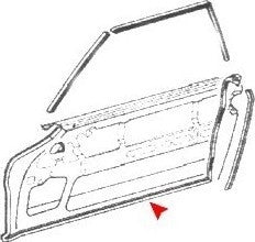 Side View of Left Door Seal URO 1137200778