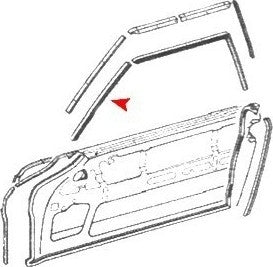 Accessories 1 View of Door Pillar Post Seal URO 1137251766