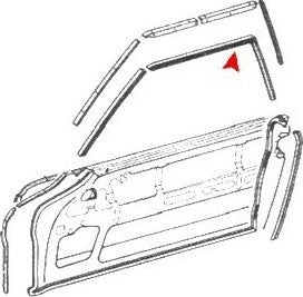 Accessories 1 View of Right Door Window Seal URO 1137252066