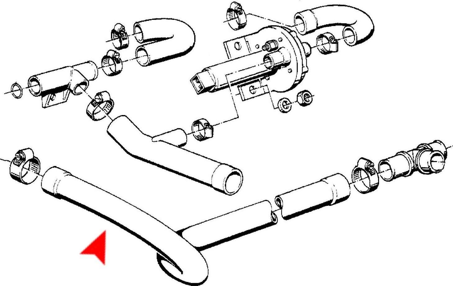 Accessories 1 View of Radiator Coolant Hose URO 11531274210