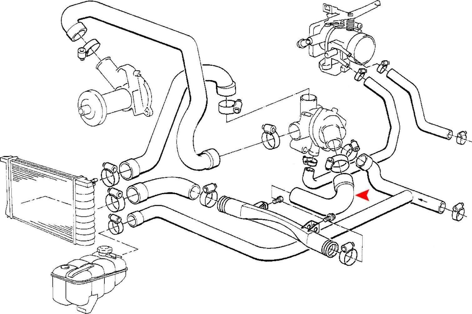 Accessories 1 View of Radiator Coolant Hose URO 11531718982