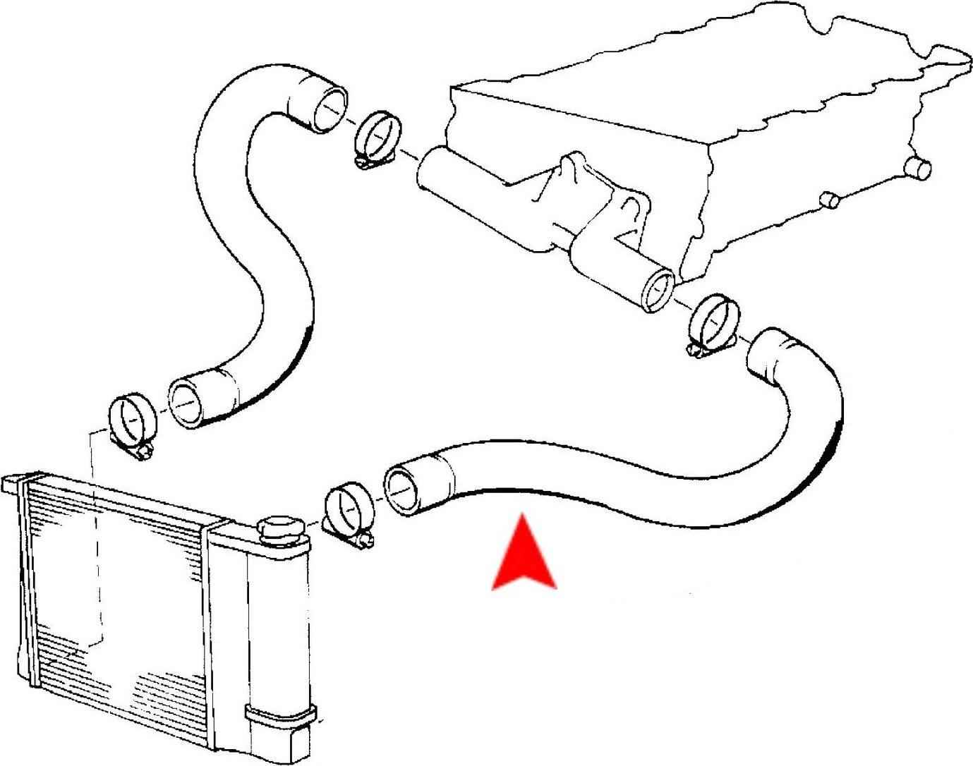 Accessories 1 View of Upper Radiator Coolant Hose URO 11531721708