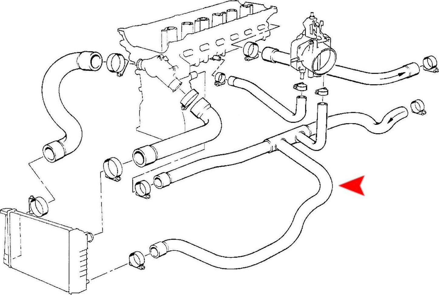 Accessories 1 View of Engine Coolant Hose URO 11531726506