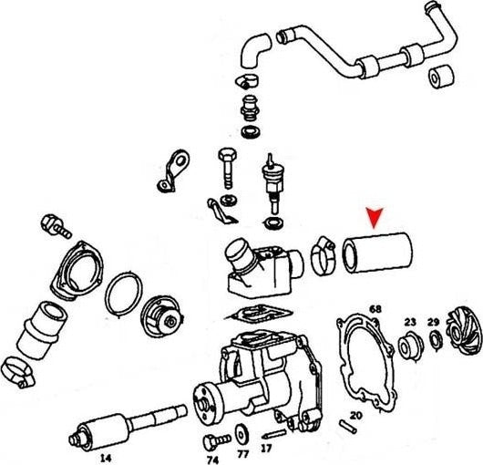 Accessories 1 View of Radiator Coolant Hose URO 1162034082