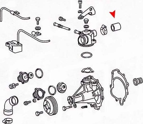 Accessories 1 View of Engine Coolant Hose URO 1192030382