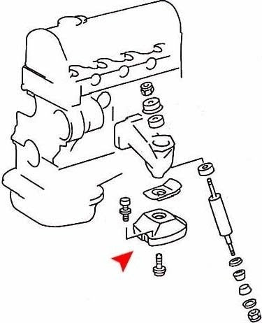 Accessories 1 View of Engine Mount URO 1232411213