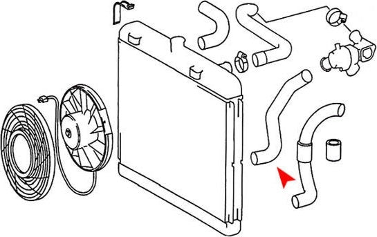 Accessories 1 View of Radiator Coolant Hose URO 1235011882