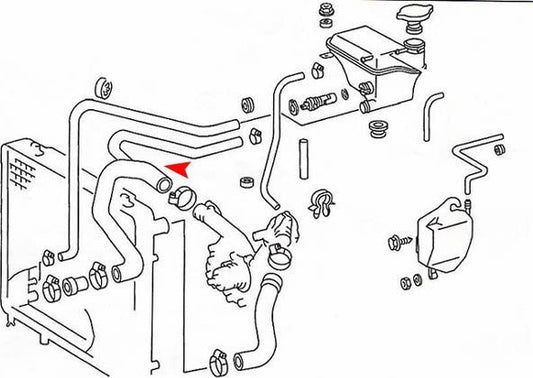 Accessories 1 View of Radiator Coolant Hose URO 1245013382