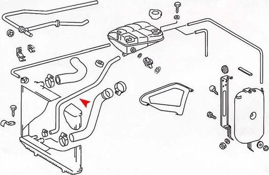 Accessories 1 View of Engine Coolant Reservoir Hose URO 1265011882