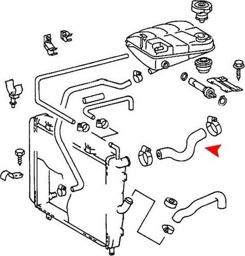 Accessories 1 View of Upper Radiator Coolant Hose URO 1265014782