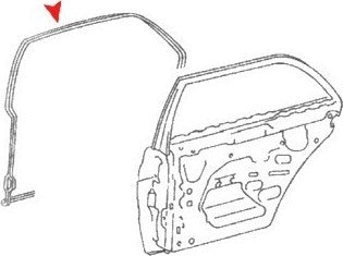 Accessories 1 View of Rear Right Door Seal URO 1267300278