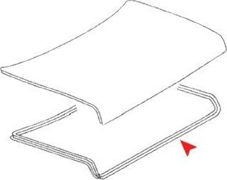 Side View of Trunk Lid Seal URO 1267500198