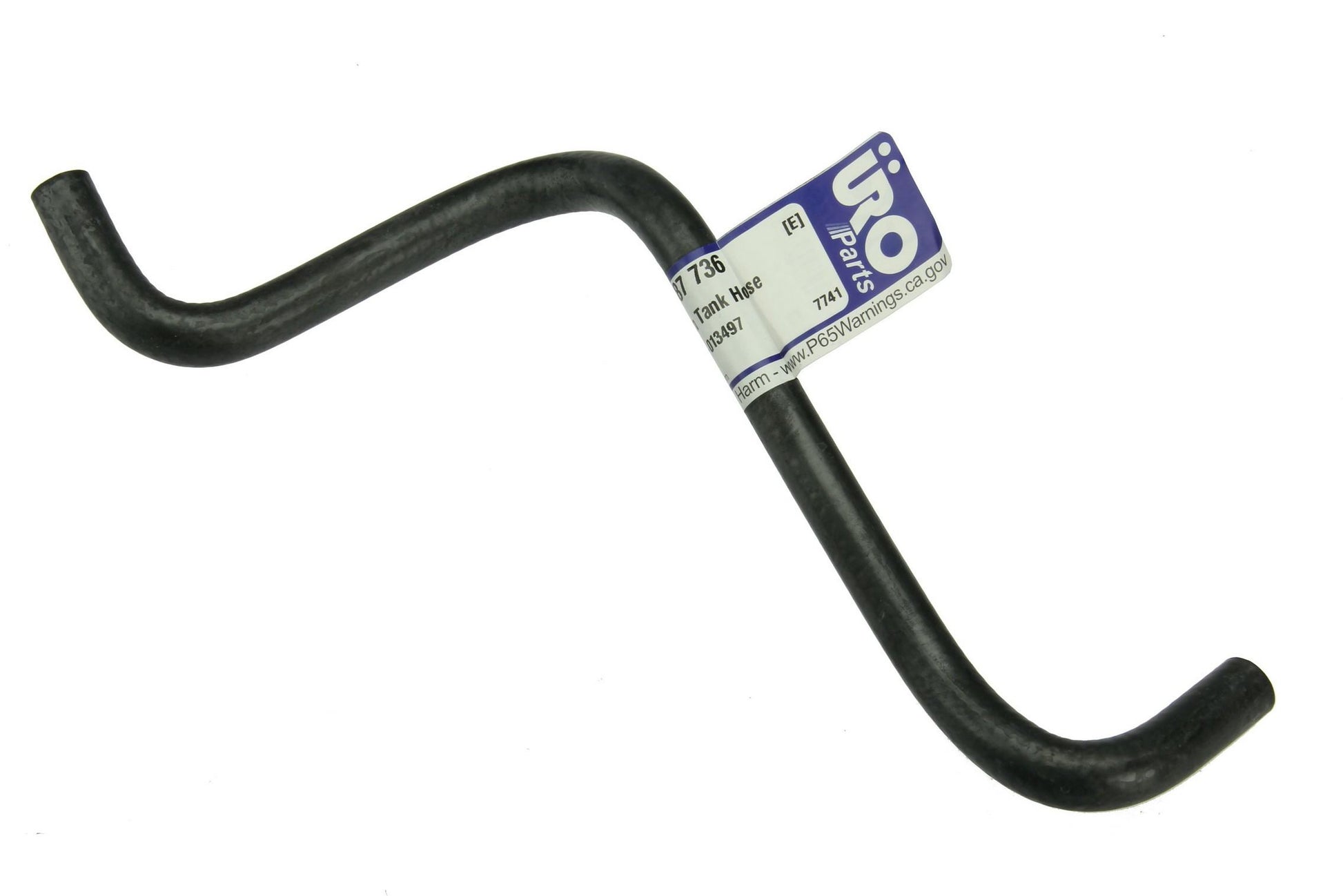 Front View of Engine Coolant Reservoir Hose URO 12787736