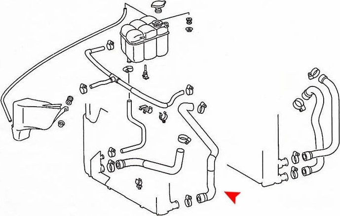 Accessories 1 View of Upper Radiator Coolant Hose URO 1405000875